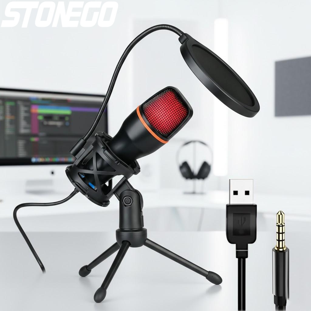 Pc Gaming Youtube - Kit microfono a condensatore USB professionale