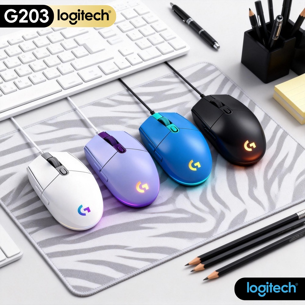 Pc Gaming Optimization - Mouse da Gaming Cablato Logitech G203,
