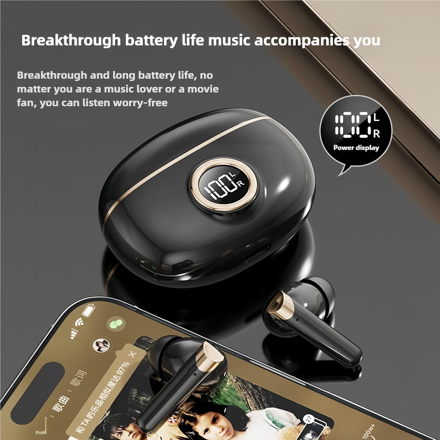 Pc Gaming Apple - Auricolari Bluetooth 5.4 TWS In-Ear, HIFI+Dolby,