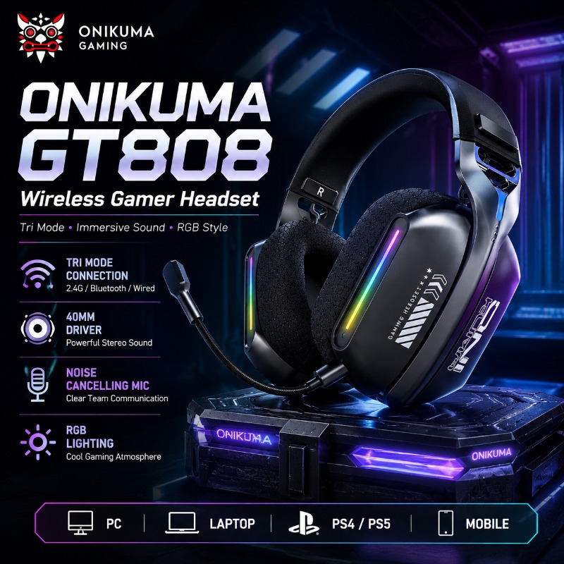 ONIKUMA GT808 Cuffie da gioco  - Pc Gaming Apple recensione e prezzo